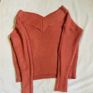 Full cirde trends V- neck women sweater